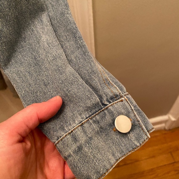 new • lumister aztec print denim 'shacket' - Picture 5 of 8